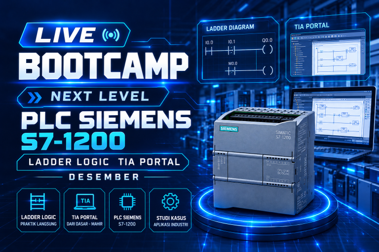 Live Mini Bootcamp Next Level PLC Siemens S7-1200, Ladder Logic & TIA Portal