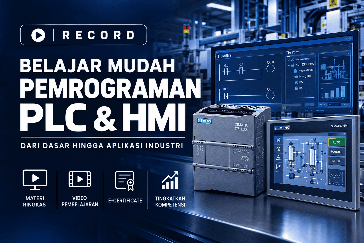 Mini Class Belajar Mudah Pemrograman PLC & HMI